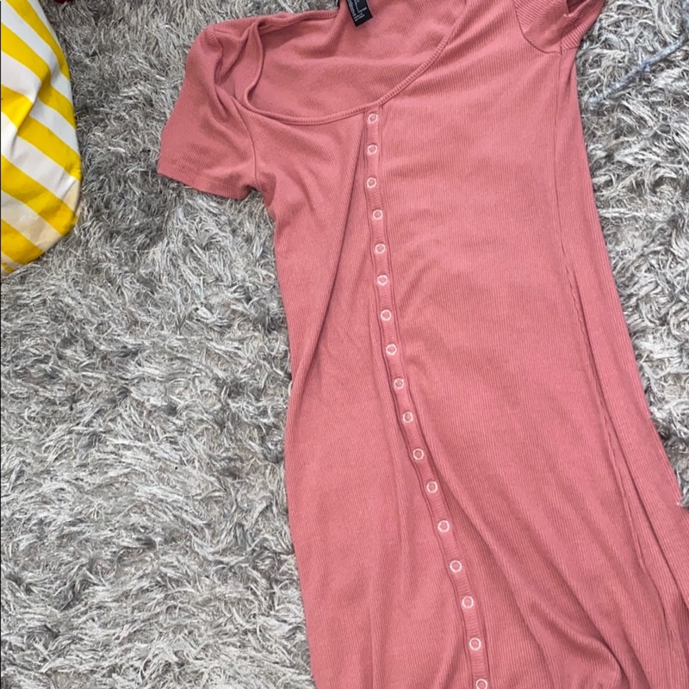 Button up mini t shirt dress forever 21